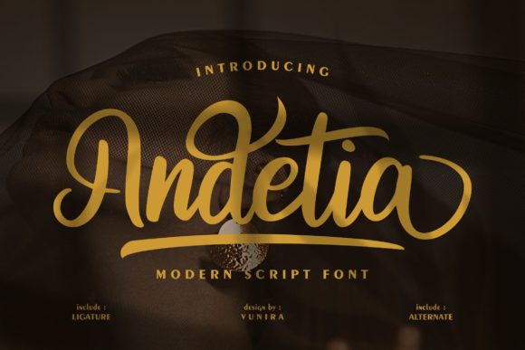 Andetia Font for Bold, Confident Branding