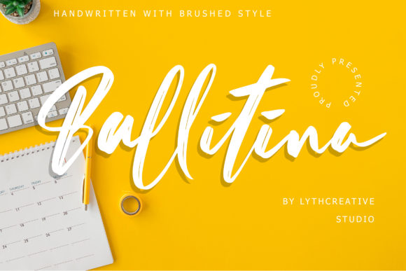 Ballitina: The Brush Script Font for Elegant Campaign Visuals