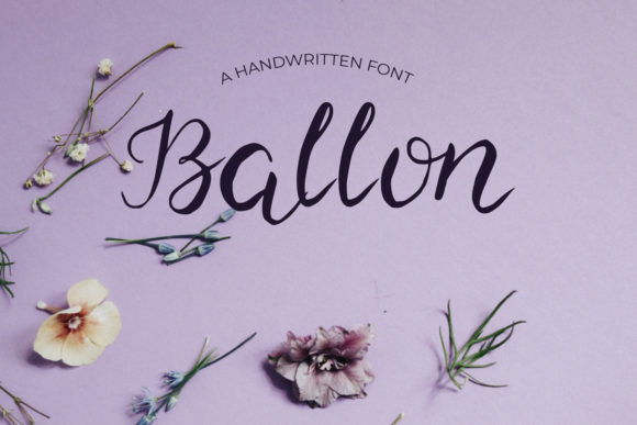 Ballon: A Dainty Handwritten Font for Crafters
