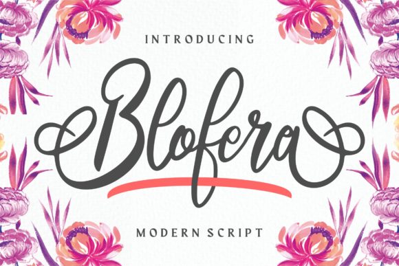 Blofera: An Elegant Script Handwritten Font for Small Business Branding