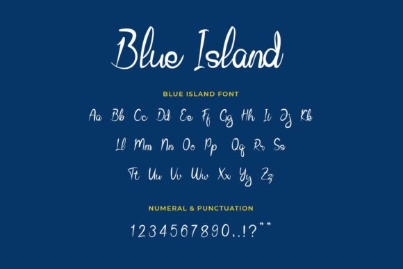 Blue Island: A Dainty Handwritten Font for Romantic Editorial Design