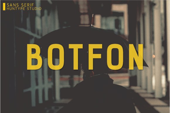 Botfon: A Minimal Sans Serif Font for Modern Digital Brands