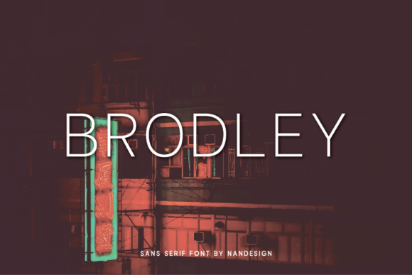 Brodley: A Minimal Thin Sans Serif Font for Refined Branding Projects