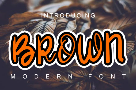 Brown Script Handwritten Font for Elegant Design Projects
