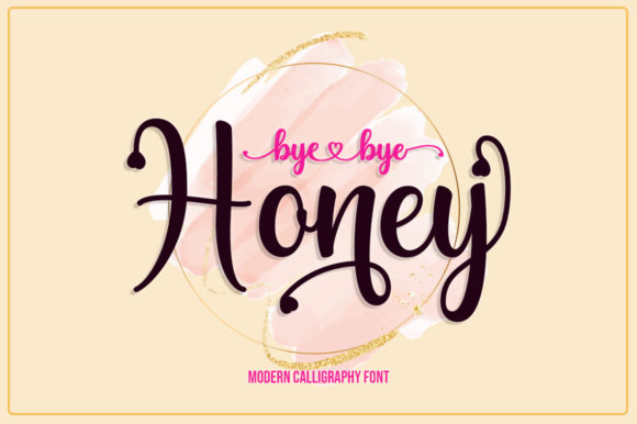 Bye Bye Honey: A Script Handwritten Font for Romantic Editorial Design