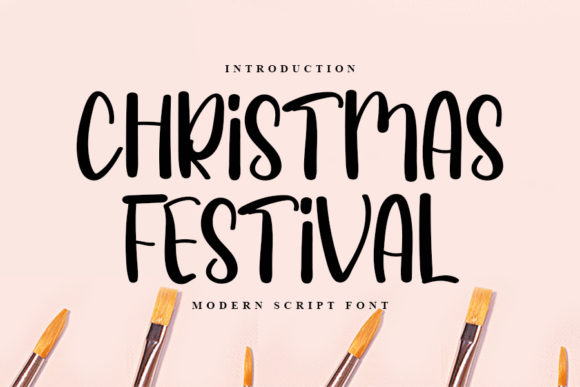 Christmas Festival: A Joyful Handwritten Font for Holiday Projects