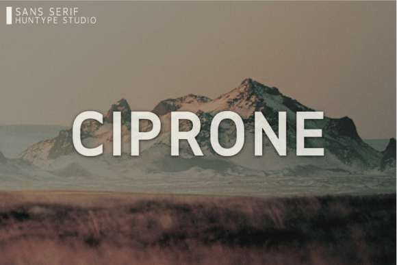 Ciprone: A Thick-Lettered Sans Serif Font for Confident Branding
