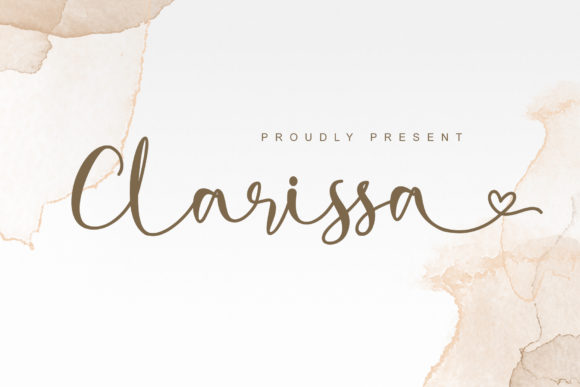 Clarissa Script Handwritten Font for Elegant Branding