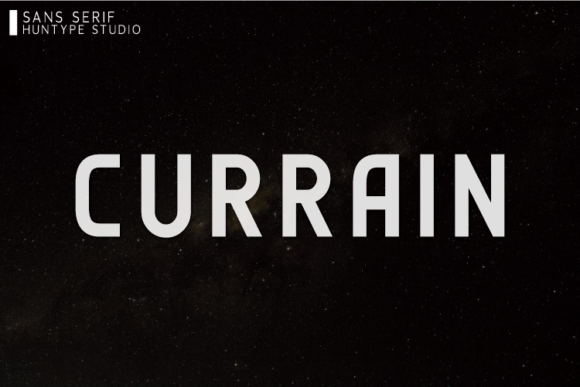 Currain: A Thick, Simple Sans Serif Font for Bold Branding