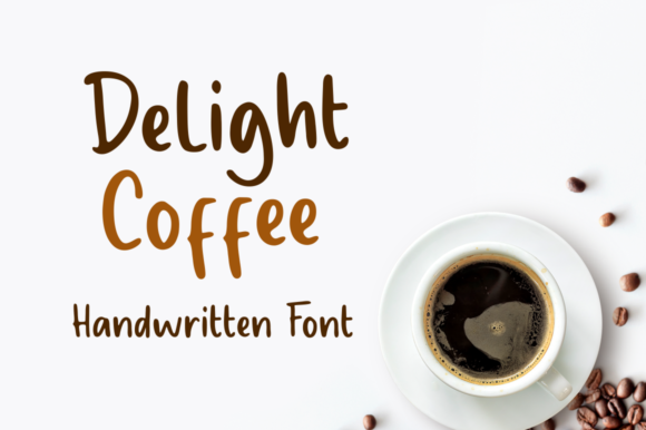 Delight Coffee: A Casual Handwritten Font for Business Branding