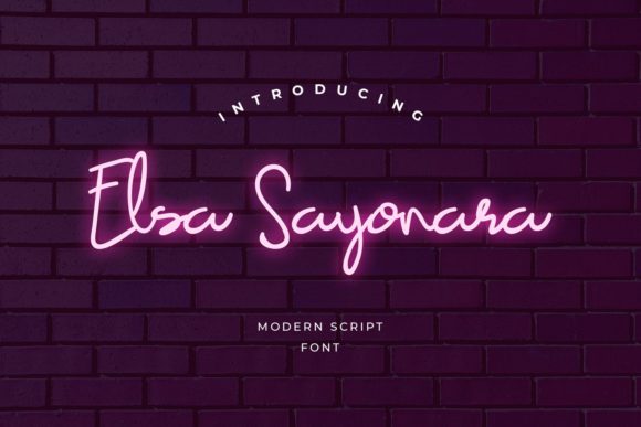 Elsa Sayonara Font for Delicate Brand Identity Design
