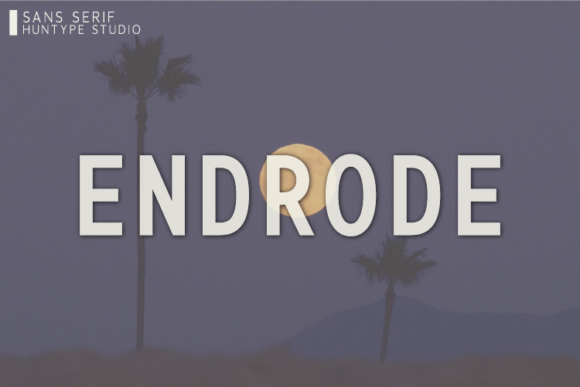 Endrode: A Minimal Sans Serif Font for Small Business Branding