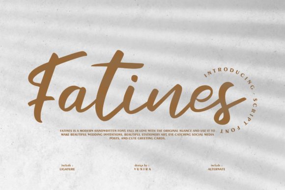 Fatines Script Handwritten Font for Modern Digital Branding