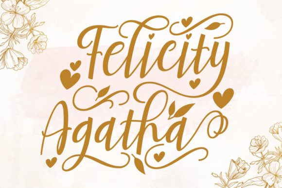 Felicity Agatha – The Elegant Script Handwritten Font