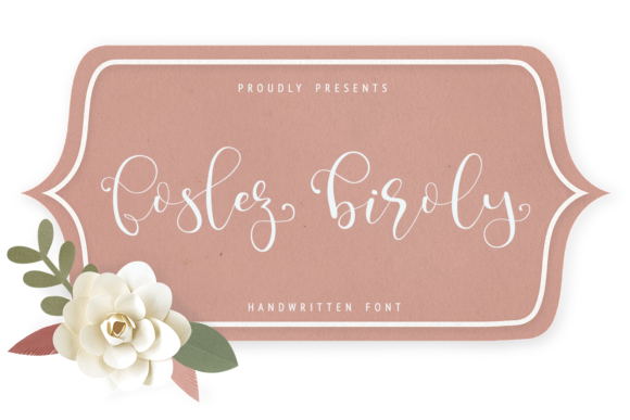 Foslez Biroly: A Handwritten Font for Creative Makers