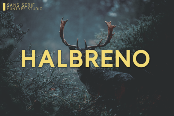Halbreno: A Thick, Confident Sans Serif Font for Real Branding