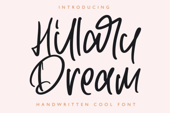 Hillary Dream: A Premium Script Handwritten Font for Scroll-Stopping Brand Content