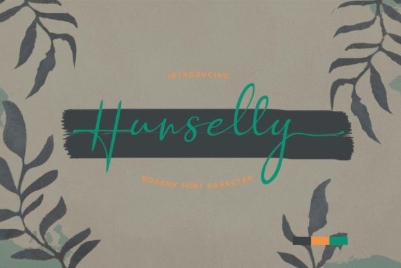 Hunselly Font for Elegant Campaign Design