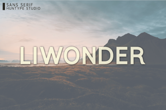 Liwonder: A Thick-Lettered Sans Serif Font for Editorial Clarity