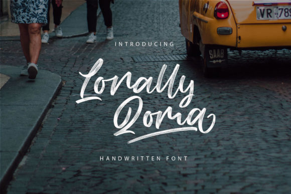 Lonally Qoma Script Handwritten Font for Crafters & Sellers
