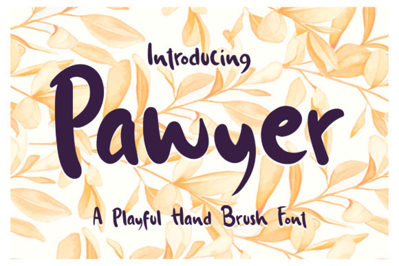 Pawyer Font: A Playful Brush Handwritten Typeface