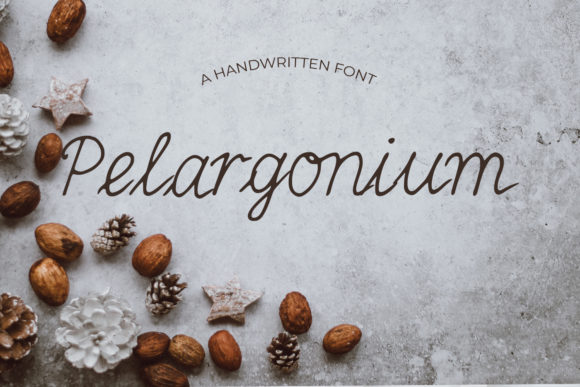 Pelargonium Handwritten Font for Digital Branding