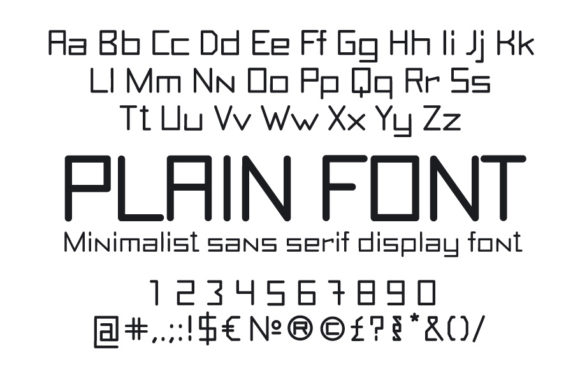 Plain: The Simple Sans Serif Font for Crafters and Makers
