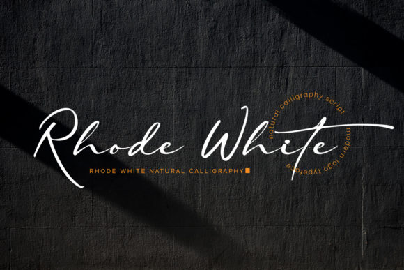 Rhode White: A Romantic Script Handwritten Font for Brand Elegance