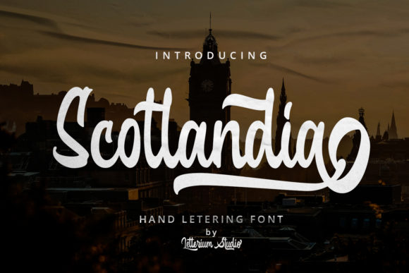 Scotlandia Font: Bold Handwritten Elegance for Makers