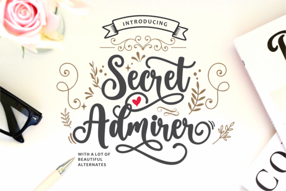 Secret Admirer: The Font That Whispers Romance on Paper