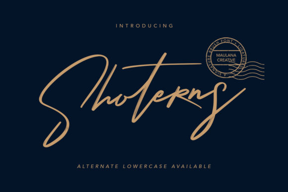 Shoterns Script Font for Handmade Branding & Printables