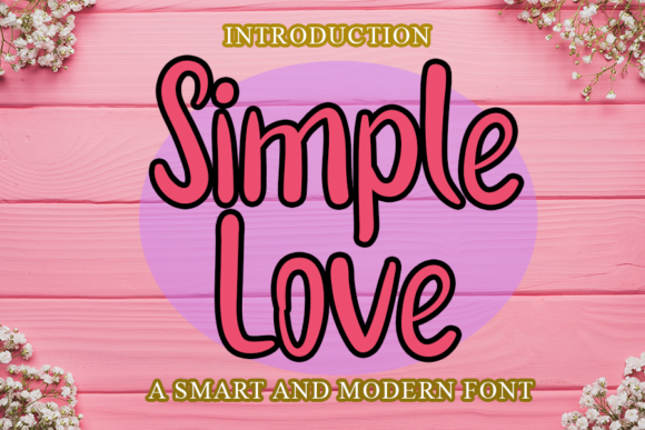 Simple Love: A Bold and Cute Handwritten Font for Editorial Charm