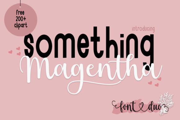 Something Magentha: An Elegant Script Handwritten Font for Thoughtful Editorial Design