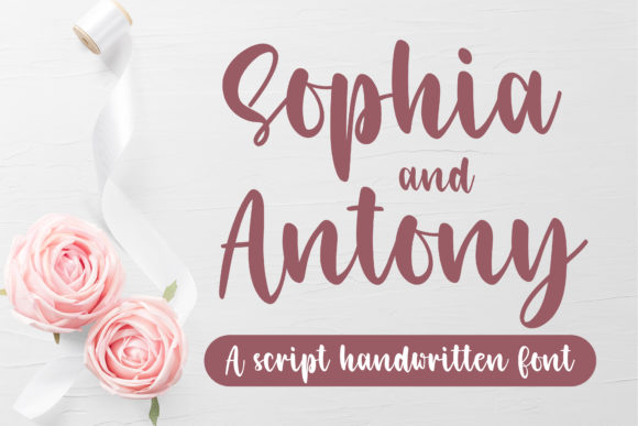 Sophia and Antony Font for Bold Headlines and Logotype