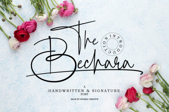 The Bechara: A Thin Elegant Handwritten Font for Digital Branding