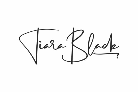 Tiara Black: A Script Handwritten Font for Elegant Campaigns
