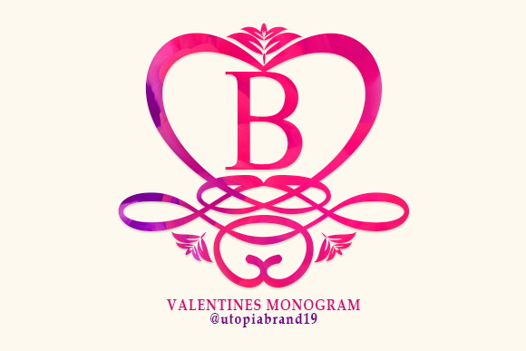 Valentines Monogram: A Decorative Font That Elevates Your Brand Instantly