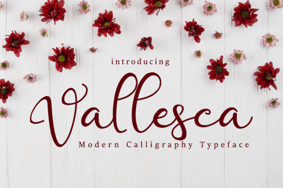 Vallesca: A Sweet, Playful Script Font for Small Business Branding