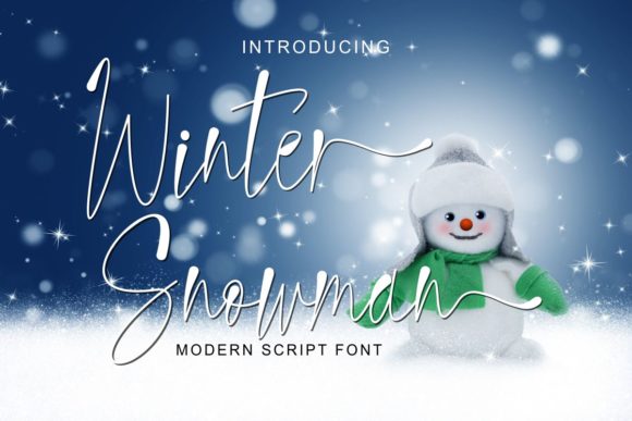 Winter Snowman Font for Elegant, Consistent Branding